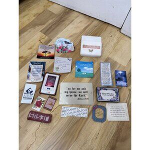 Large lot of religious magnets